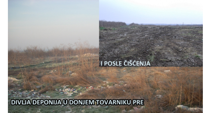 Sanirana divlja deponija u Donjem Tovarniku